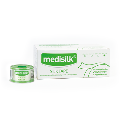 Medisilk Tape Hypoallergenic Tape 1.25cm x 5m / 2.5cm x 5m