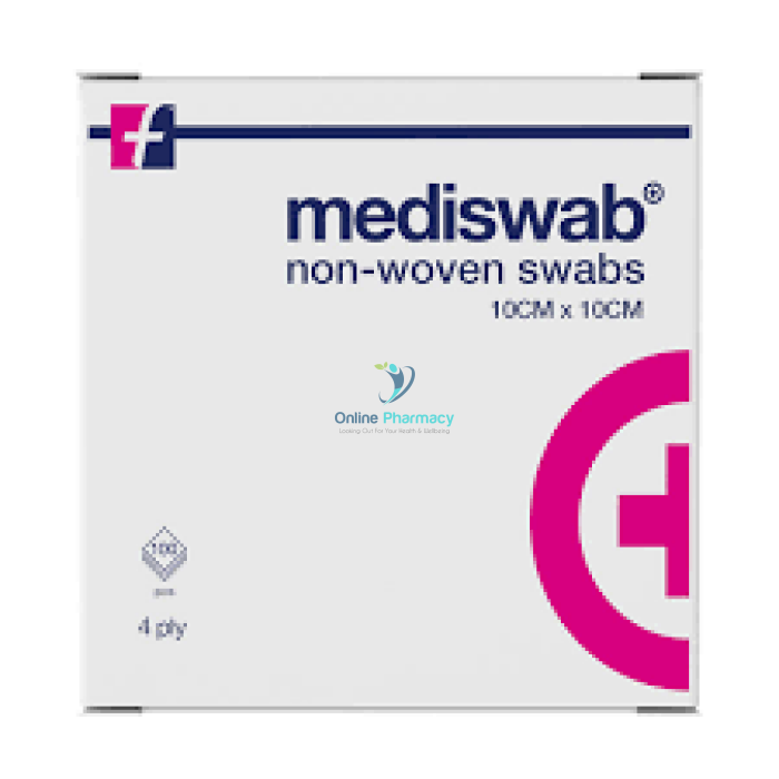 Mediswab Sterile Non Woven Swabs -10cm x 10cm (5 x 20)