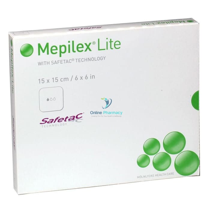 Mepilex Lite Dressing 15cm x 15cm - 5 Pack - OnlinePharmacy
