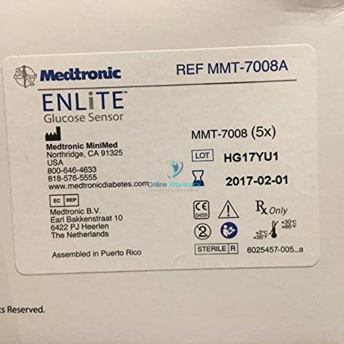 MiniMed Enlite Sensors MMT7008A (Disc)- Manage Blood Glucose Levels