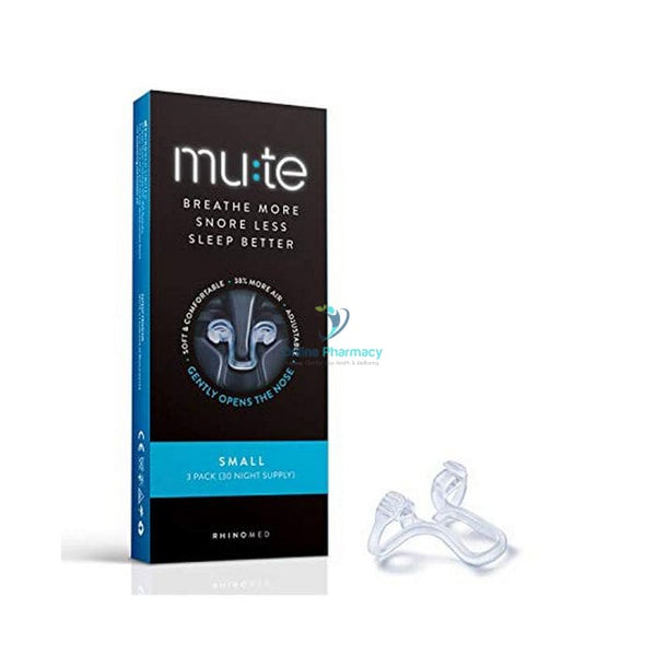 Mute Nasal Dilator For Better Breathing & Snoring Reduction - Small (3 Pack) Care