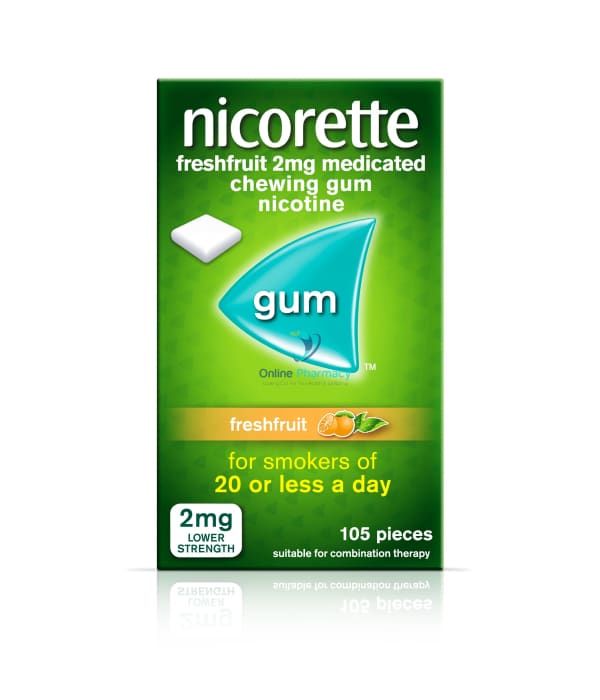 Nicorette Freshfruit Gum 2Mg - 105 Pack Nicotine