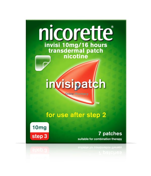 Nicorette Invisi 10Mg Step 3 Patches 7 Pack Nicotine