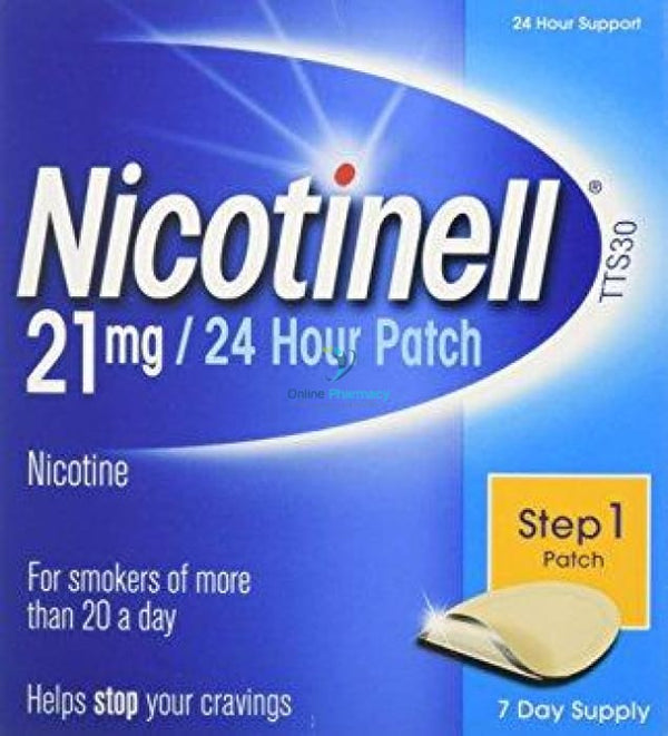 Nicotinell 21mg Step 1 Patch - 7 Pack - OnlinePharmacy