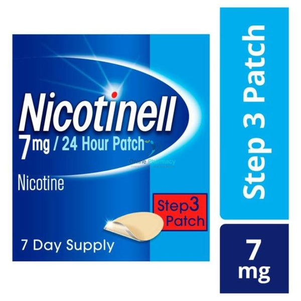 Nicotinell 7mg Step 3 Patch - 7 Pack - OnlinePharmacy