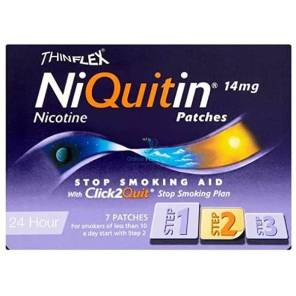 NiQuitin 14mg Nicotine Patches Step 2 - 7 Pack - OnlinePharmacy