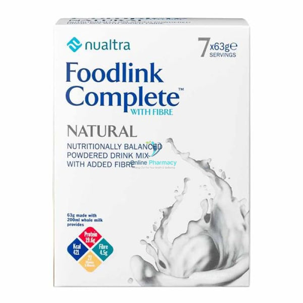 Nualtra Foodlink Complete Natural with Fibre 7 x 63g - OnlinePharmacy