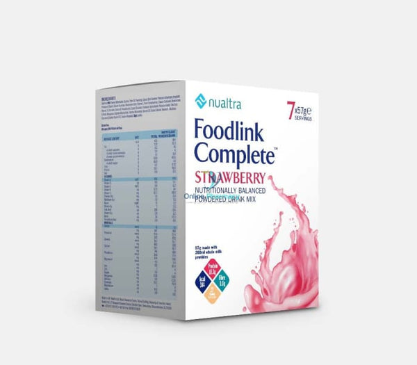Nualtra Foodlink Complete Strawberry 57g x 7 - OnlinePharmacy