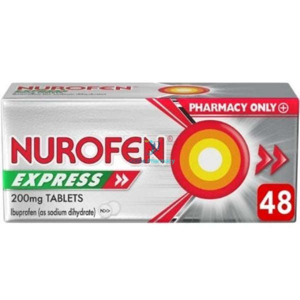 Nurofen Express 200mg Ibuprofen Tablets - 48 Pack - OnlinePharmacy