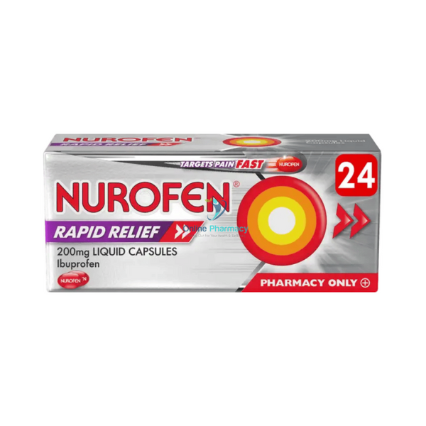 Nurofen Rapid Relief 200mg Liquid Capsules - 24 Pack