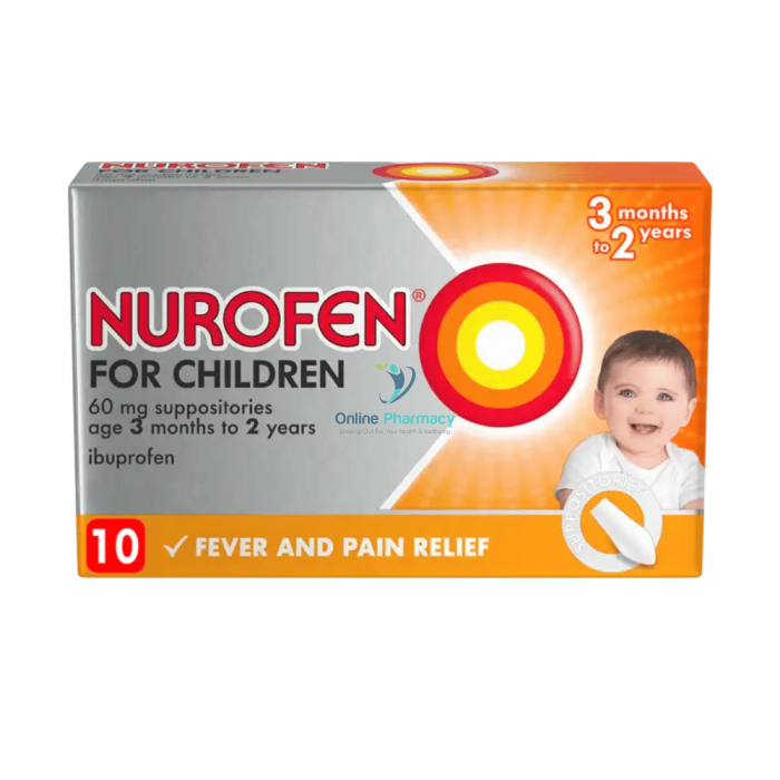 Nurofen Rectal 60mg Suppositories - 10 Pack