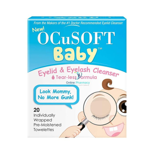 Ocusoft Baby Eye Lid & Eyelash Cleanser Pads - 20 Pack - OnlinePharmacy