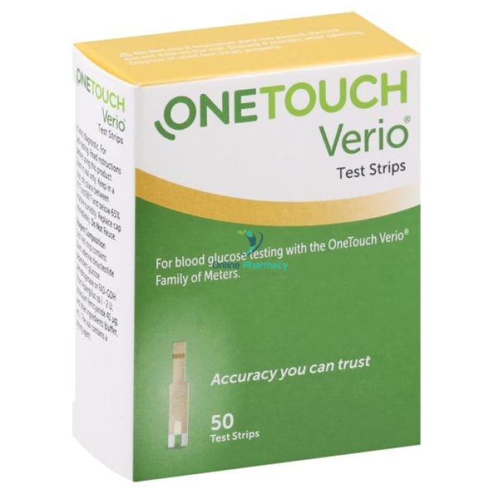 One Touch Verio Blood Glucose Test Strips - 50 Pack - OnlinePharmacy