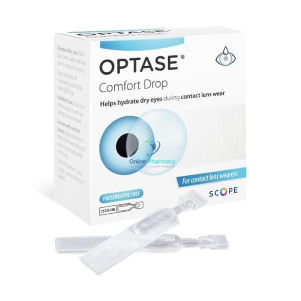 Optase Comfort Eye Drops For Contact Lens SDU - 20 Pack - OnlinePharmacy