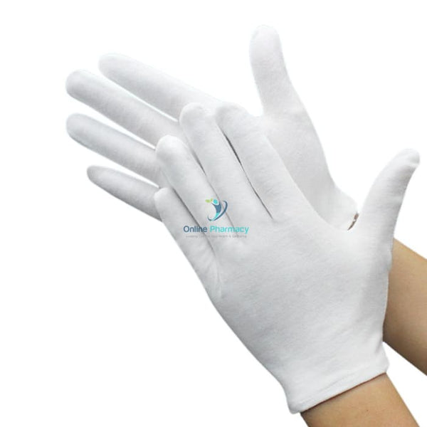 Ovelle Cotton Gloves Regular- Reusable & Durable Multi-Purpose Gloves - OnlinePharmacy