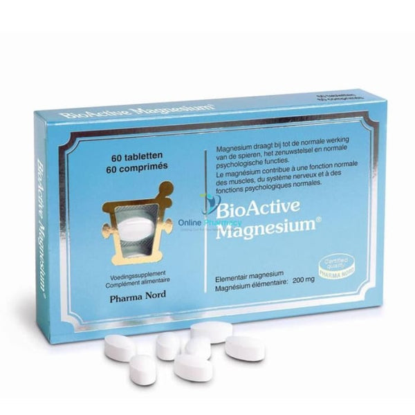 Pharma Nord BioActive Magnesium 200mg Tablets - 60/150 Pack - OnlinePharmacy