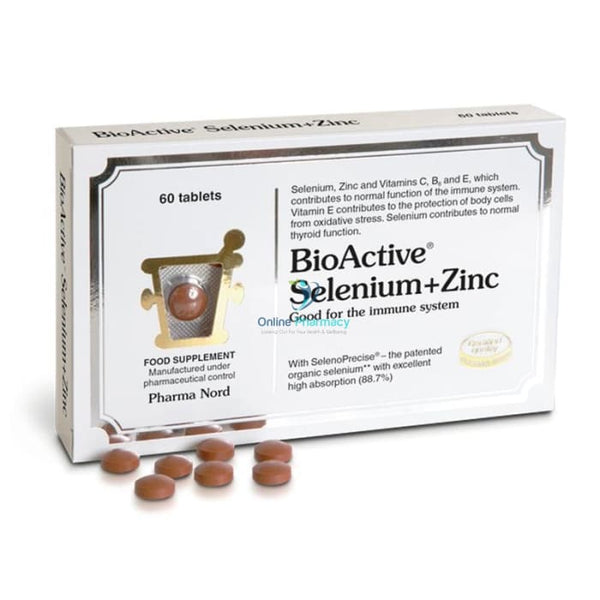 Pharma Nord BioActive Selenium+Zinc Tablets - 60/150 Pack - OnlinePharmacy