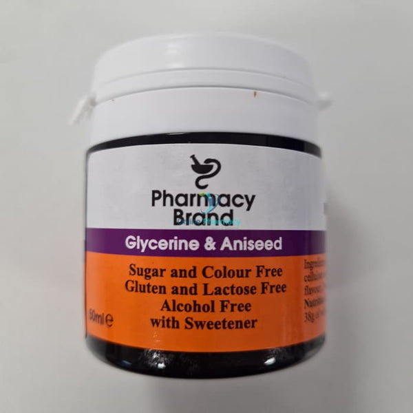Pharmacy Brand Glycerine & Aniseed Sugar Free - 50ml - OnlinePharmacy