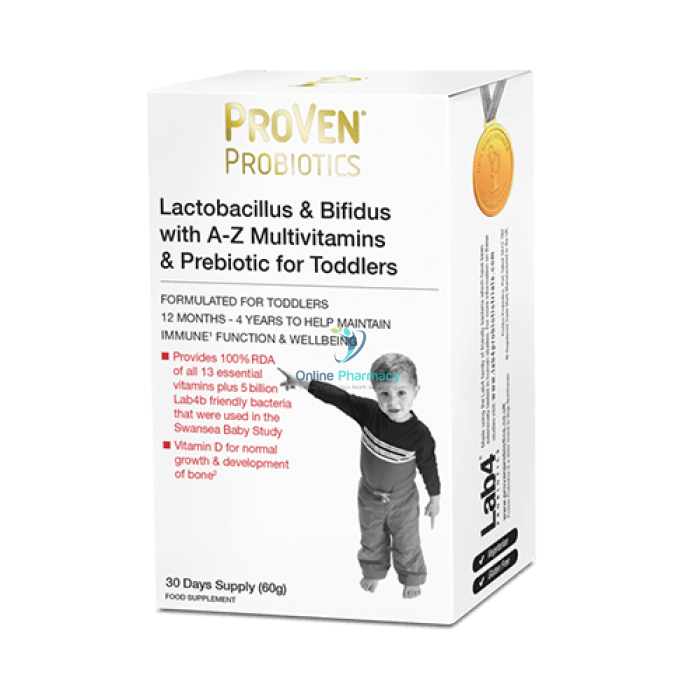 Proven Probiotics For Toddlers - 60g (30 Day Supply) - OnlinePharmacy