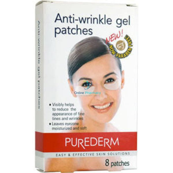 Purederm Anti Wrinkle Gel Patches - 8 Patches - OnlinePharmacy