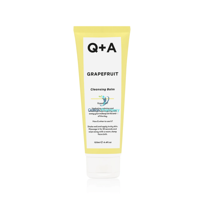 Q + A Grapefruit Cleansing Balm 125Ml Facial Cleanser