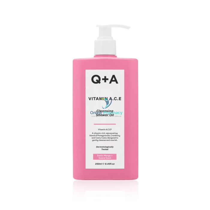 Q + A Vitamin A.c.e Cleansing Shower Oil 250Ml Skin Care