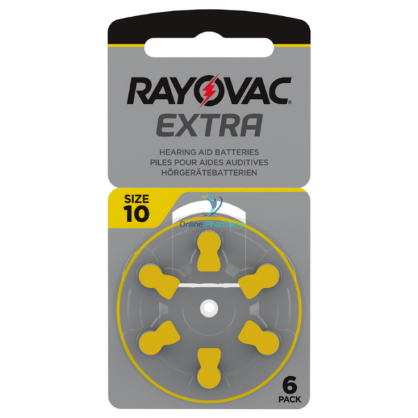 Rayovac Extra Size 10 Hearing Aid Batteries - 6 Pack