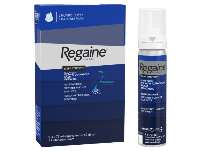 Regaine (Minoxidil) 5% Foam For Men - 3 Month Supply Hair Loss Treatments