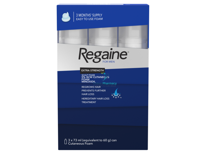 Regaine (Minoxidil) 5% Foam For Men - 3 Month Supply Hair Loss Treatments