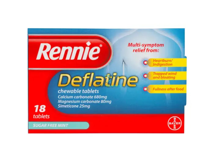 Rennie Deflatine Tablets - 18 Tablets