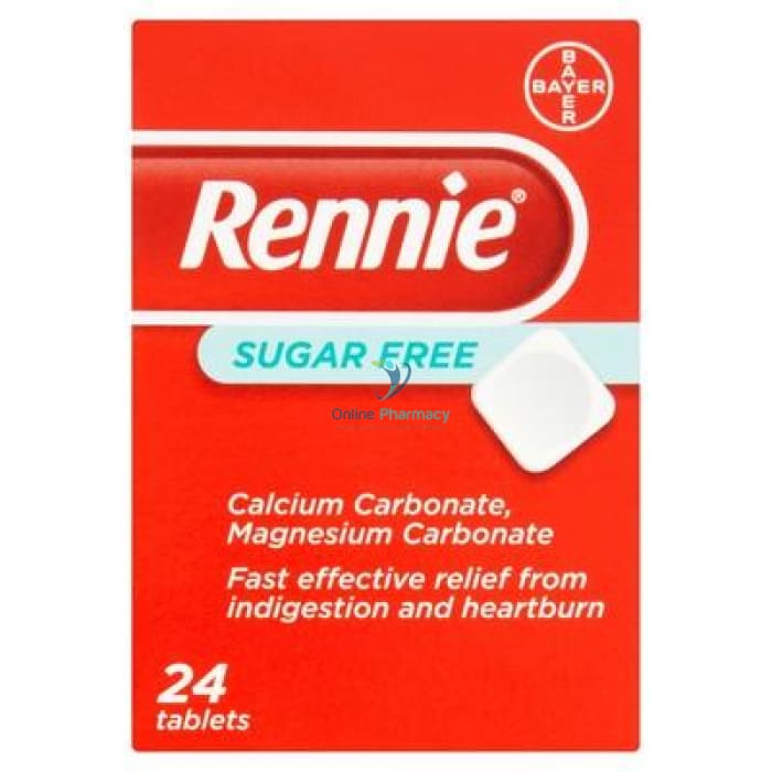 Rennie Sugar Free Indigestion Tablets - 24 Pack