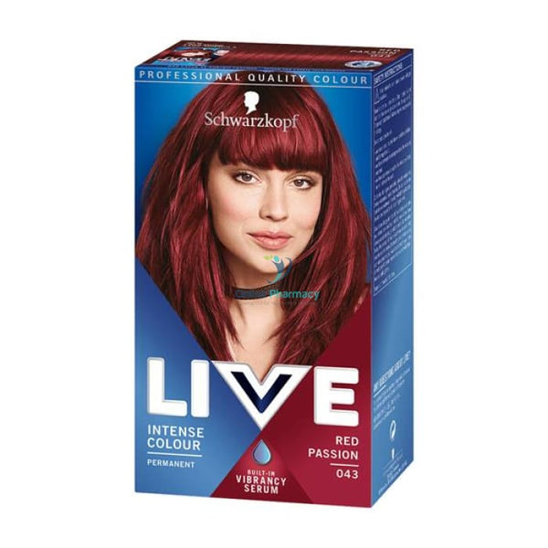 Schwarzkopf Live Intense Colour Red Passion 043 - OnlinePharmacy