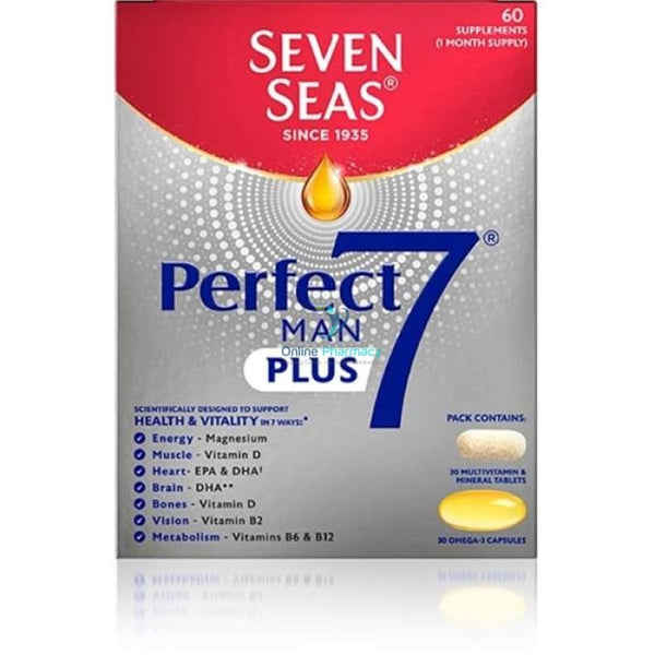Seven Seas Perfect 7 Plus Man Multivitamin - 30 Pack - OnlinePharmacy