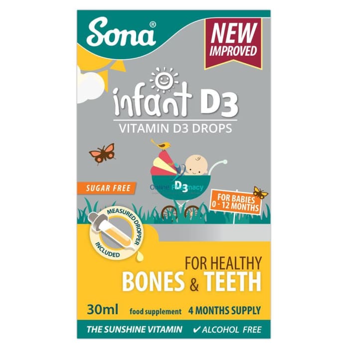 Sona Infant D3 Supplement Drops - 30ml