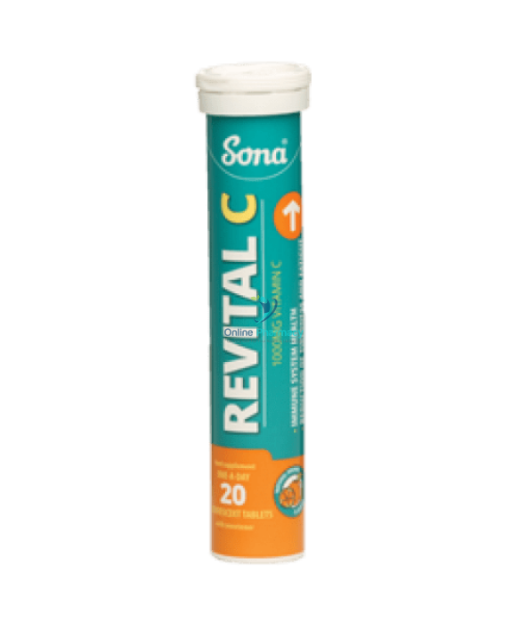 Sona Revital C Orange Effervescent Tablets - 20/40 Pack - OnlinePharmacy