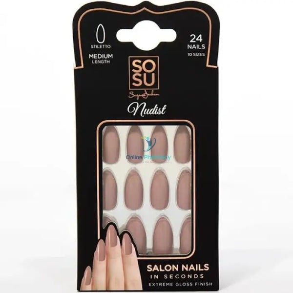 SOSU Nudist Medium Stiletto Nails - OnlinePharmacy