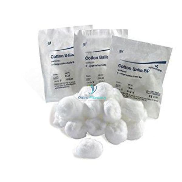 Sterile Cotton Wool Balls - 5 Pack - OnlinePharmacy
