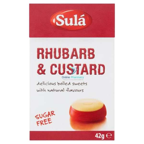 Sula Rhubarb & Custard Sugar Free Sweets - OnlinePharmacy