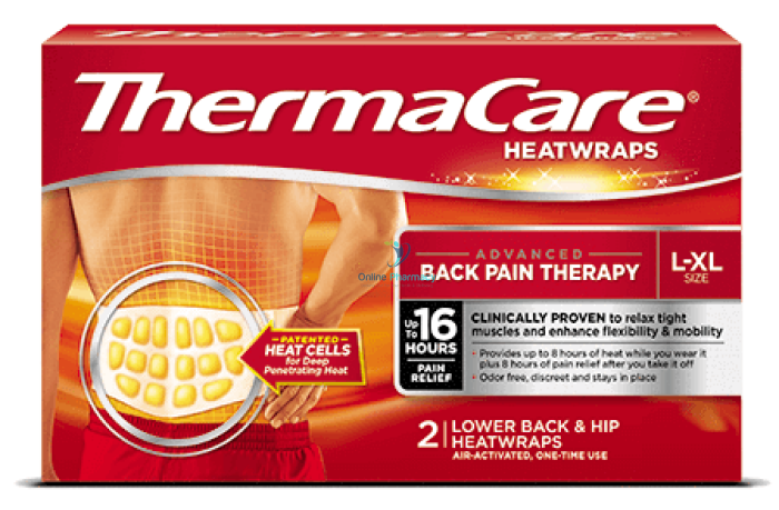 ThermaCare 16 Hour Heatwraps Back - 2 Pack