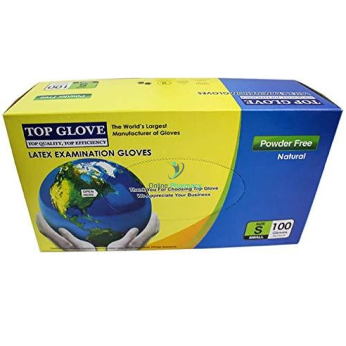 Top Glove Latex Powder Free Gloves - 100 Pack - OnlinePharmacy