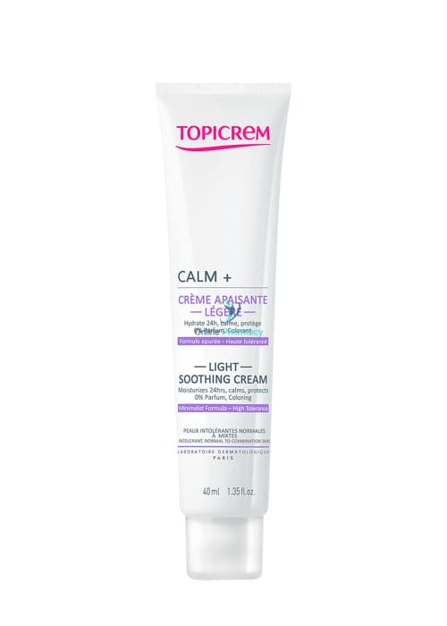 Topicrem Calm + Soothing Light Cream 40Ml Skin Care