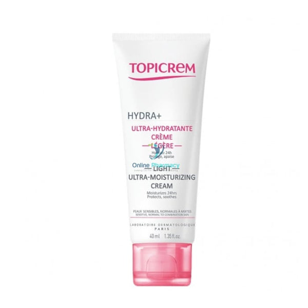 Topicrem Hydra + Radiance Moisturising Light Cream 40Ml Skin Care