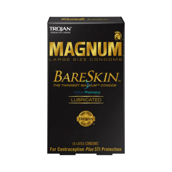 Trojan Magnum Bareskin Condoms 10 Pack Sexual Health