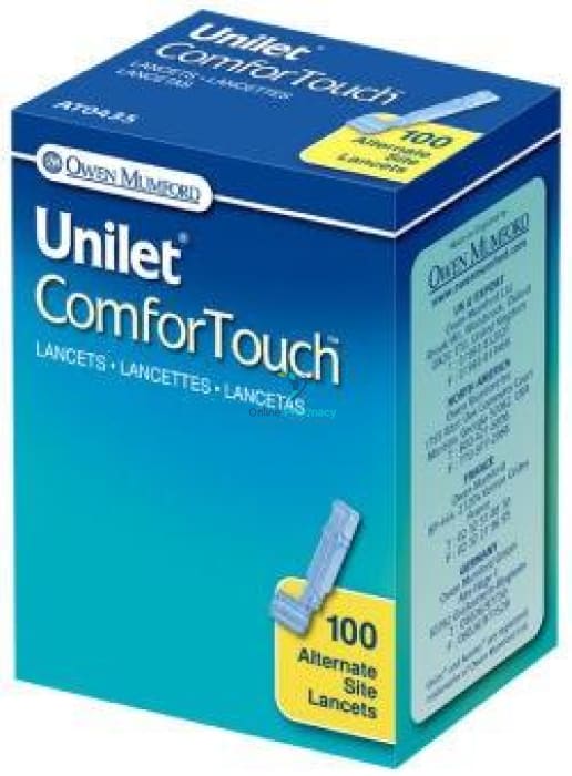 Unilet AT0460 Comfortouch Lancets- For Blood Glucose Levels Tests - OnlinePharmacy