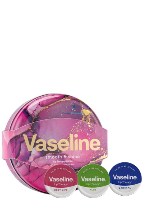 Vaseline Smooth & Shine Lip Therapy Gift Set Care