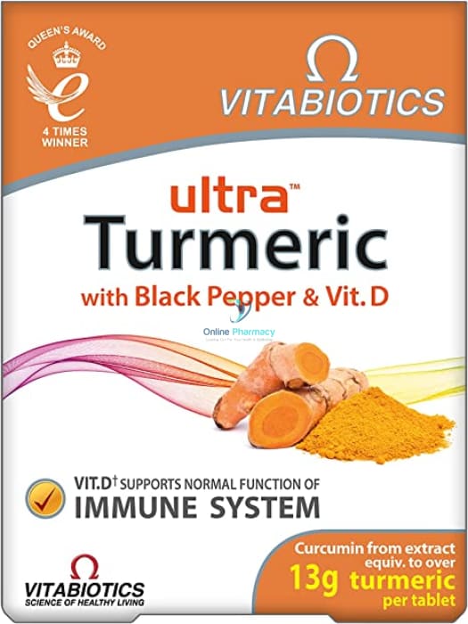 Vitabiotics Ultra Turmeric & Vit D - 60 Pack Joint Bone Muscle Care