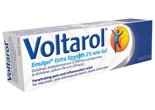 Voltarol Emulgel Extra Strength Pain Relieving Diclofenac Gel -30g/50g/100g - OnlinePharmacy