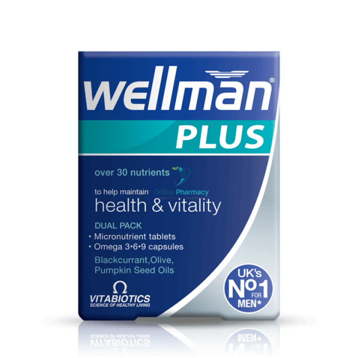 Wellman Plus Multivitamins - 56 Tabs - OnlinePharmacy