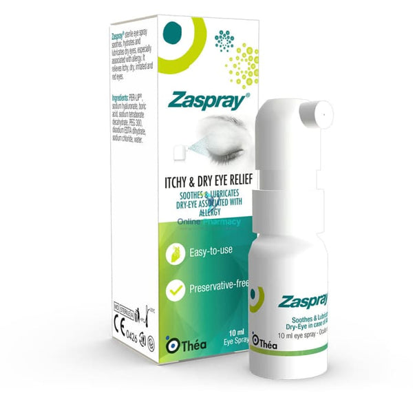 Zaspray Itchy & Dry Eye Relief Spray - 10ml - OnlinePharmacy