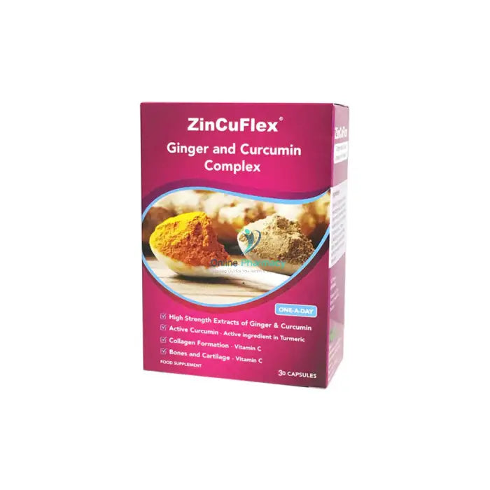 Zincuflex Joint Support Capsules - 30 Pack. Bone & Muscle Care